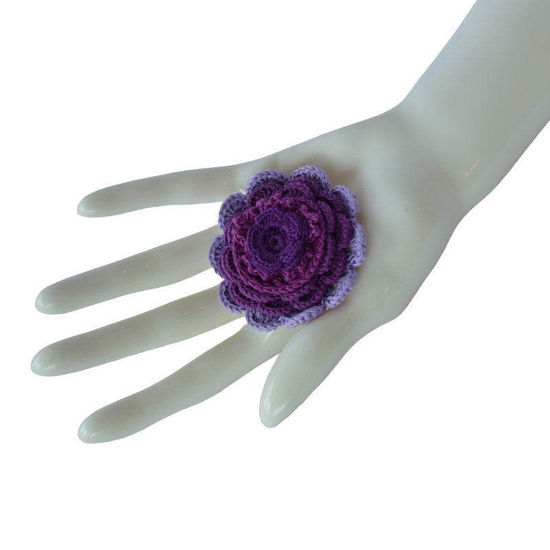crochet brooch rose purple-PhotoRoom